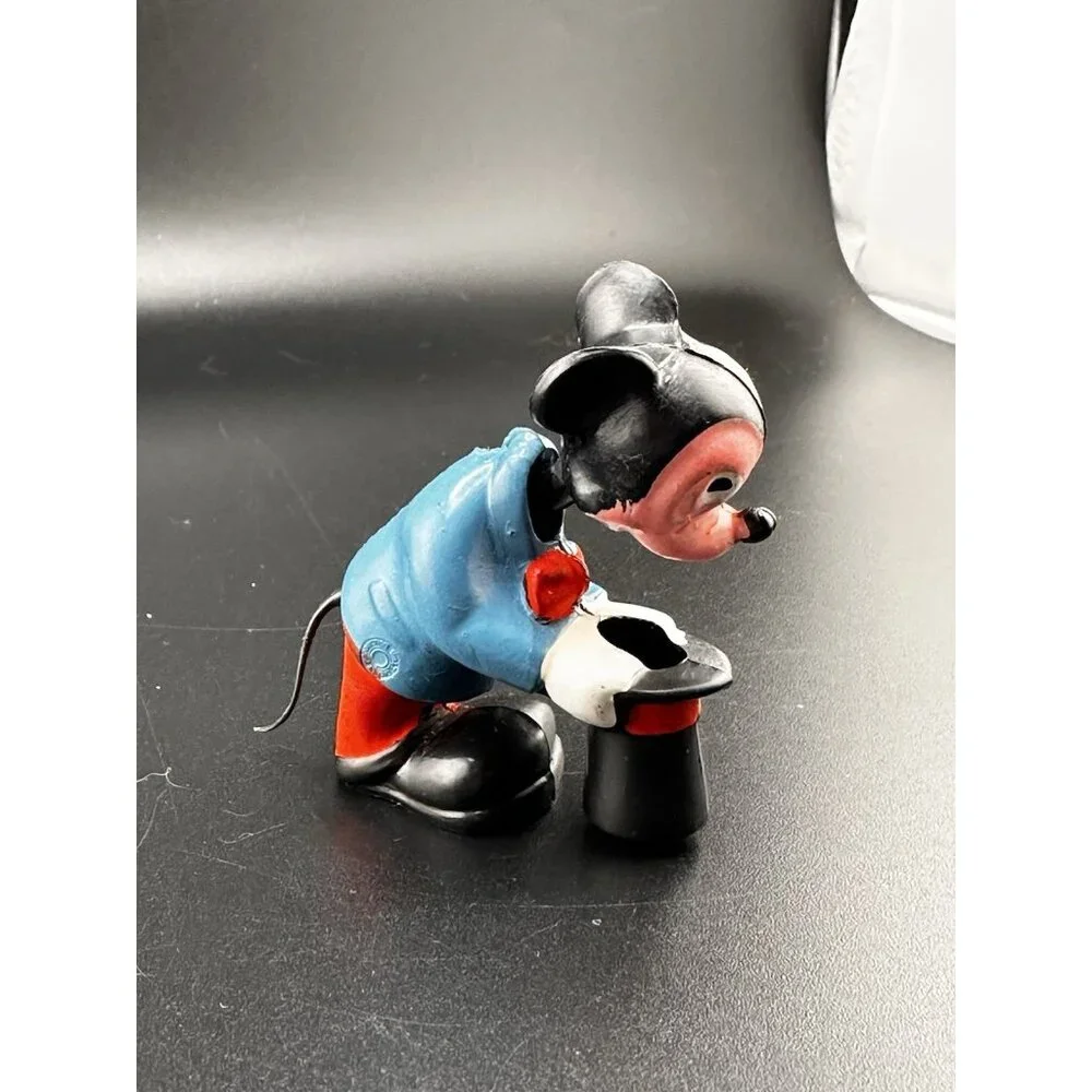 Vtg 1950 Walt Disney Production Marx Toy Mickey Mouse Bobble Head Antique Nodder